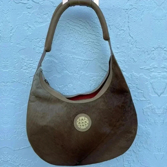 Sanangel Womens Boho Style Three Leather Texture Shoulder Bag Brown - Picture 1 of 16